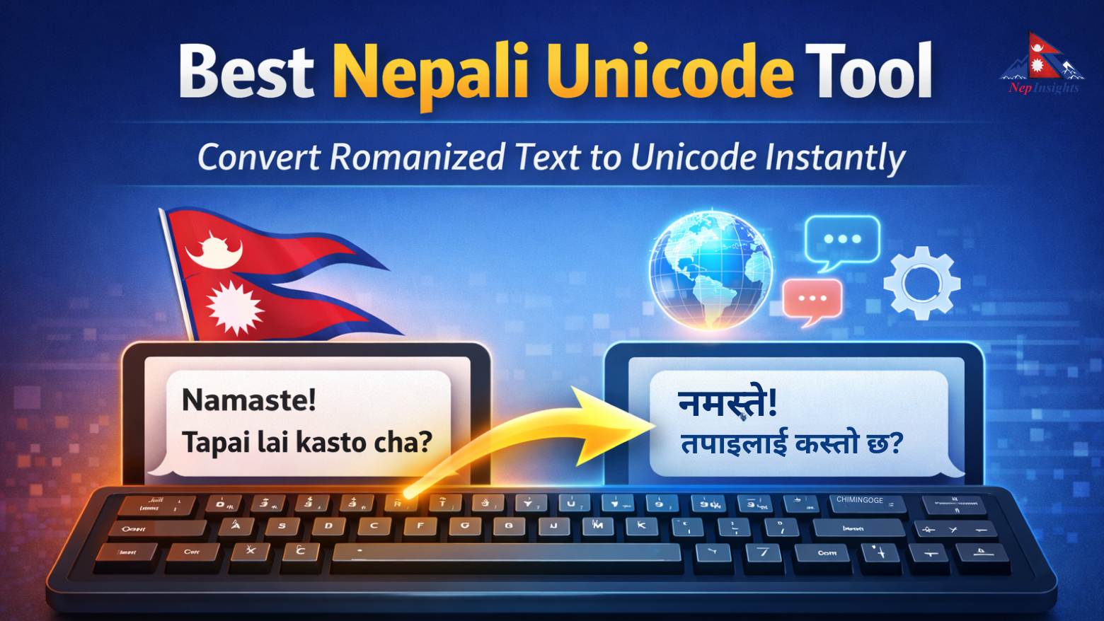 Best Nepali Unicode Tool - Convert Romanized Text to Unicode Instantly | Nepinsights